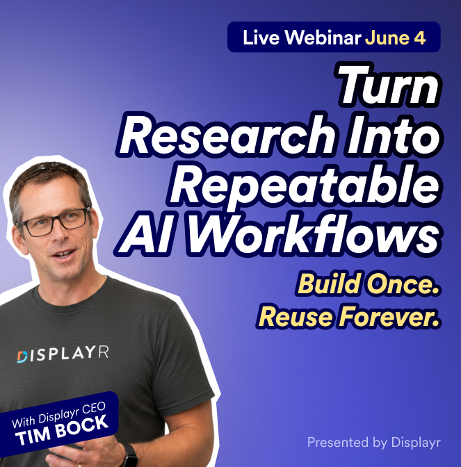 Turn Research Into Repeatable AI Workflows
