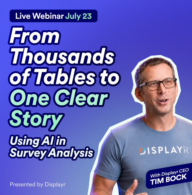 From Thousands of Tables To One Clear Story: Using AI in Survey Analysis