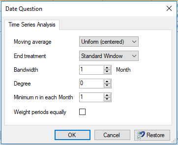Moving averages options