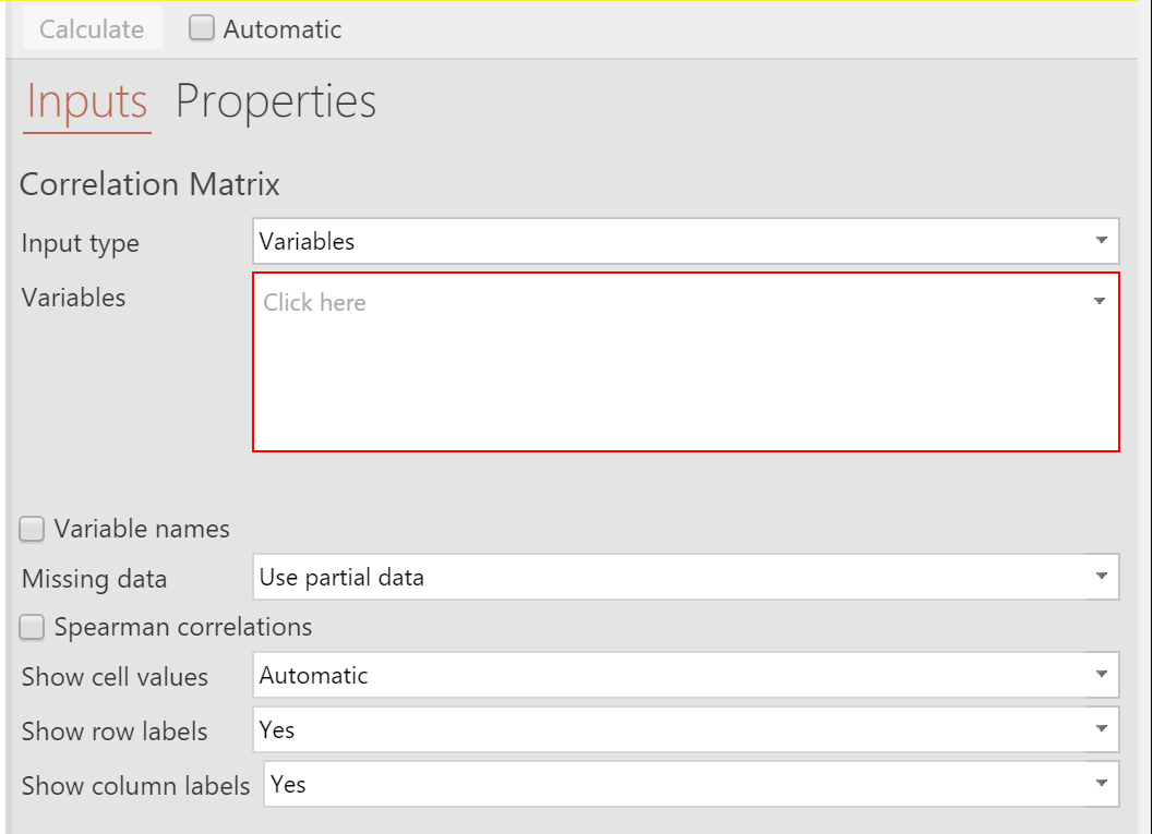 creating a correlation matrix