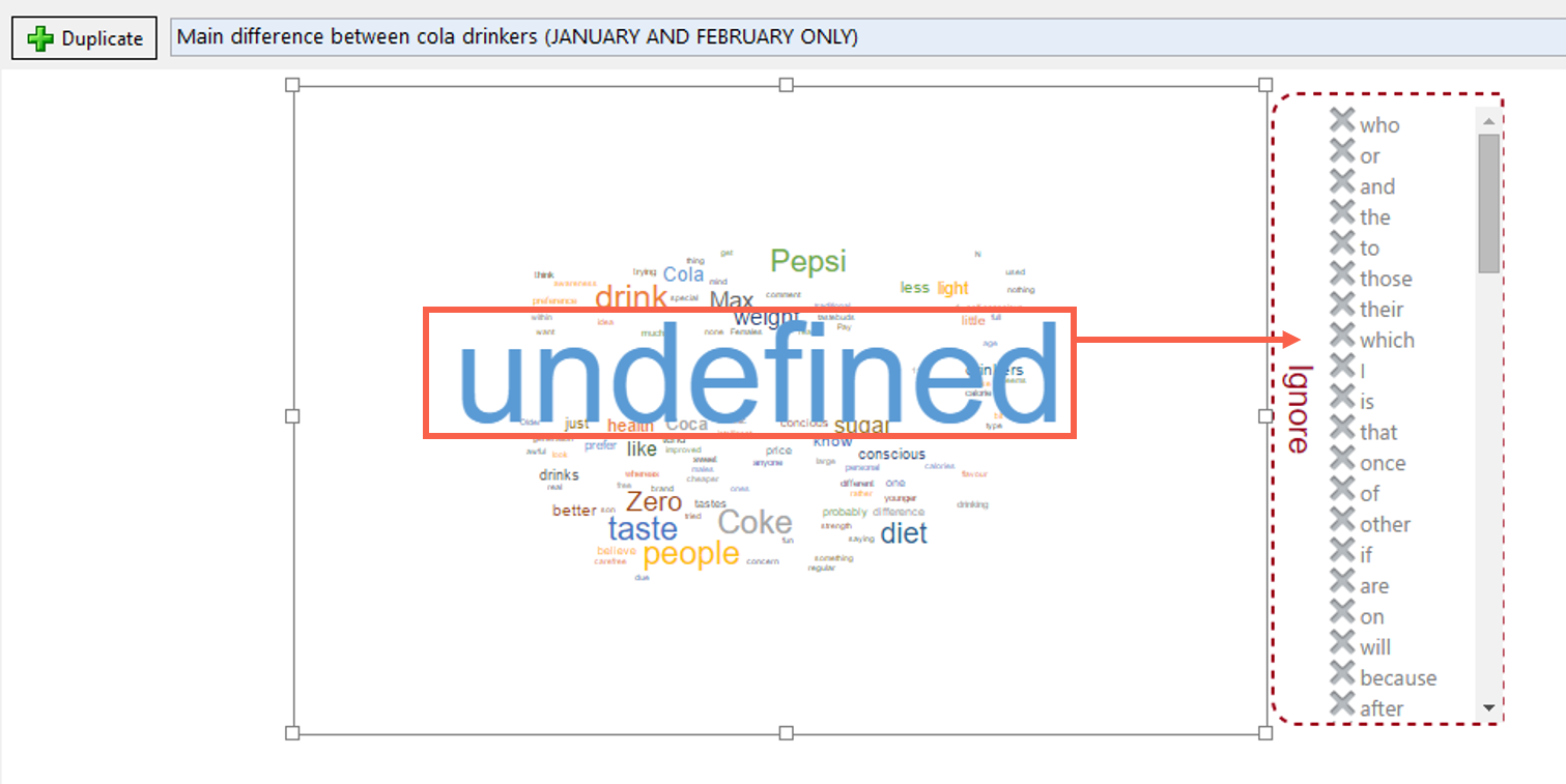 Dragging Undefined to ignore